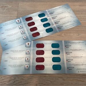 Set of 8 Michael Jackson 3D Glasses Promo 2009 Grammy's Tribute "THIS IS IT"